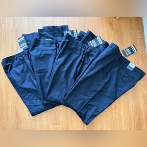 Navy Straight-Leg Women’s work Pants